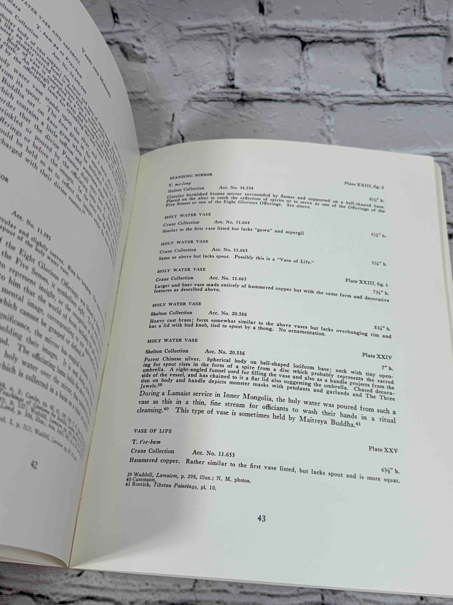 Catalogue of the Newark Museum Tibetan Collection (Volumes 1 - 3)