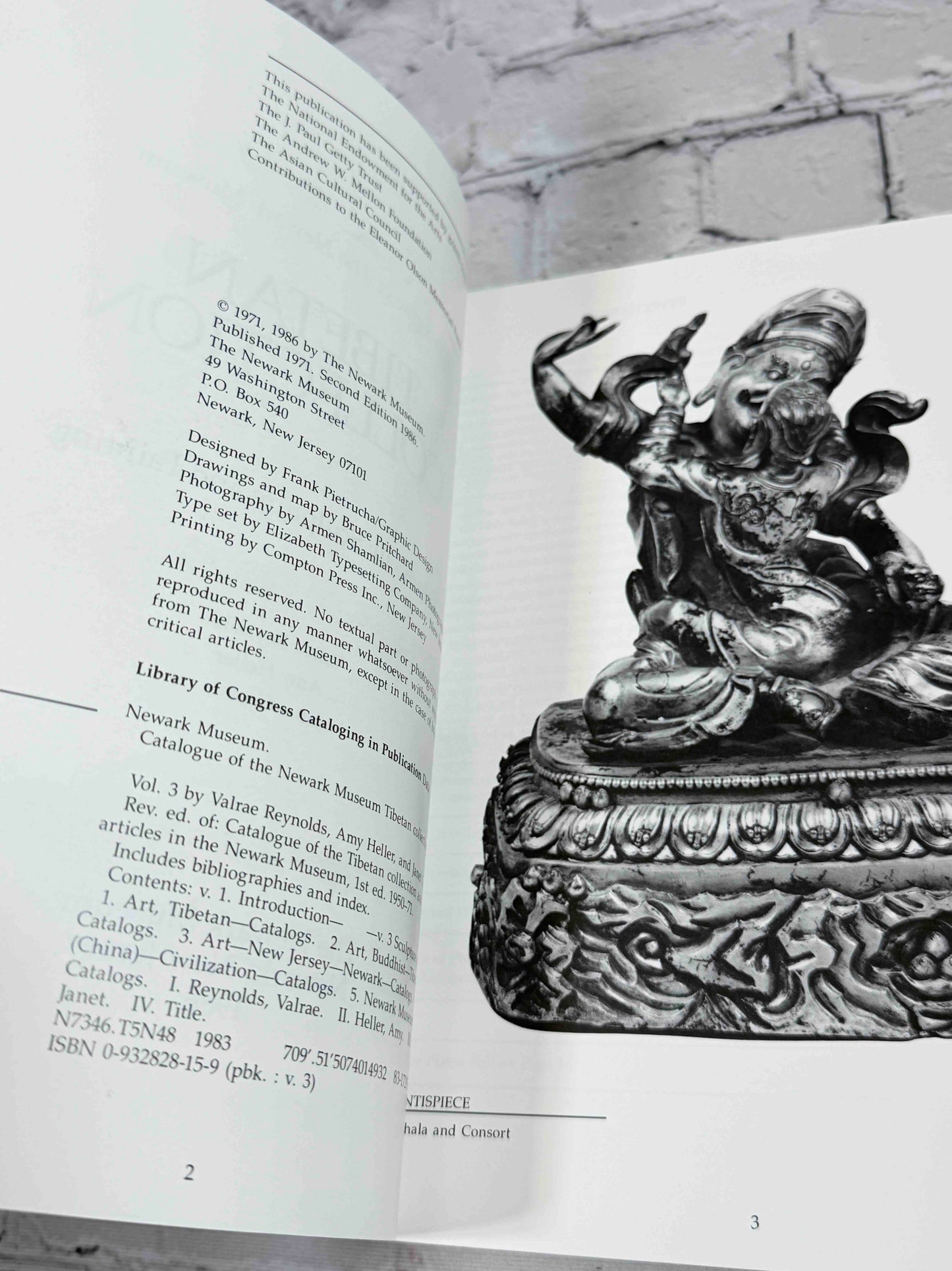 Catalogue of the Newark Museum Tibetan Collection (Volumes 1 - 3)