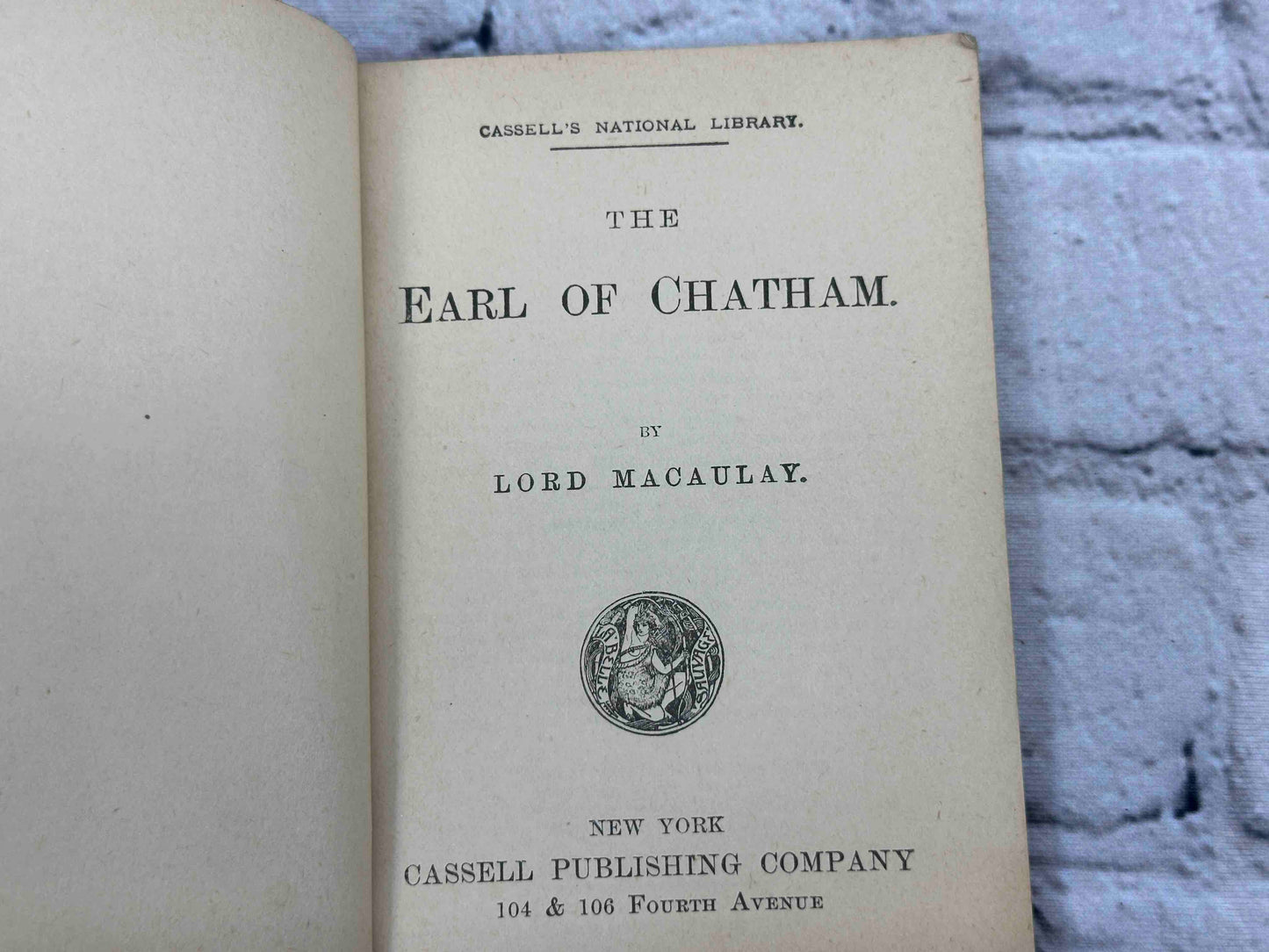 The Earl of Chatham (Cassell's National Libary)