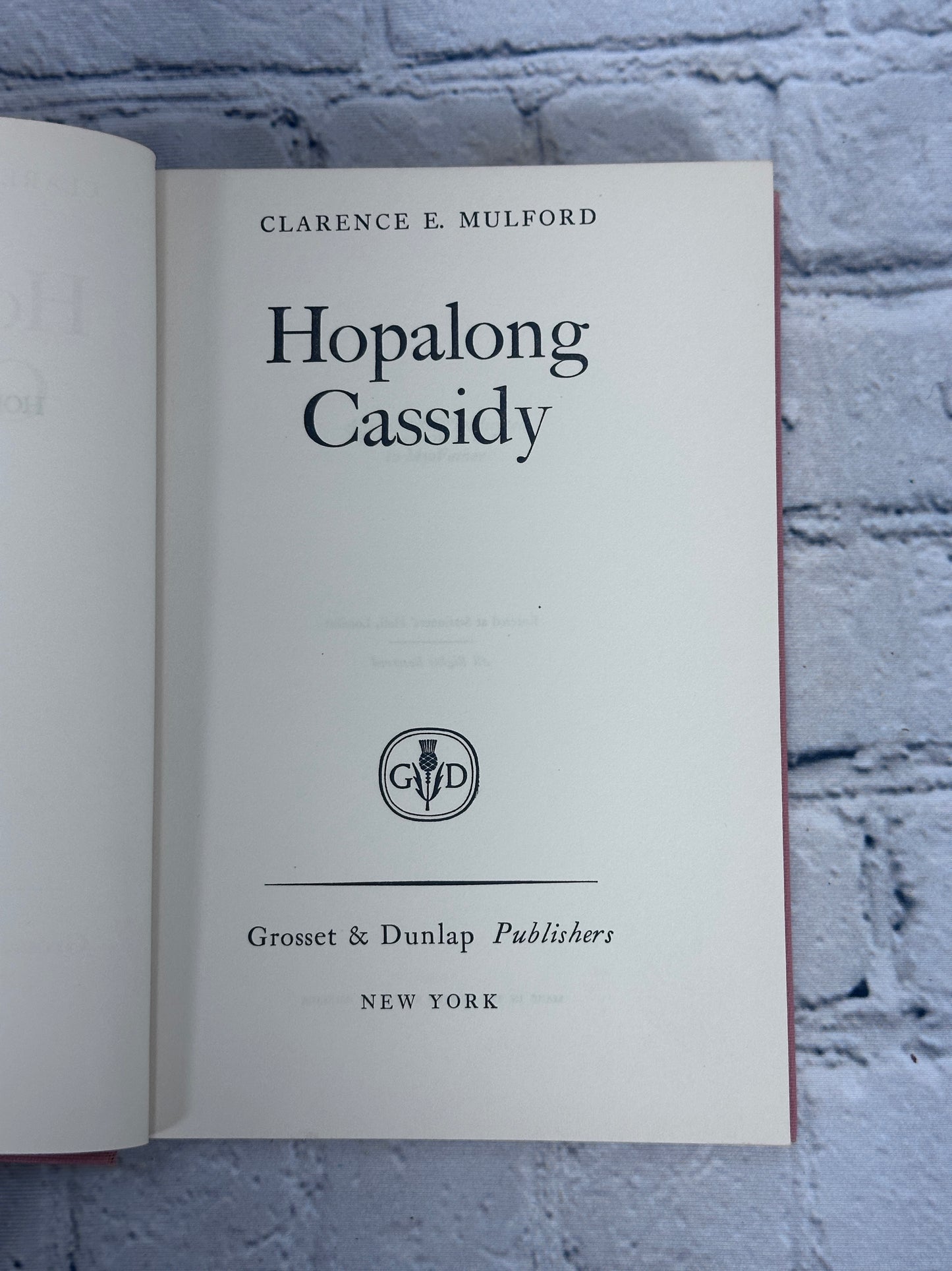 Hopalong Cassidy by Clarence E. Mulford [Grosset & Dunlap · 1910]