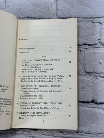 The Varieties of History: From Voltaire to the Present by Fritz Stern [1963]