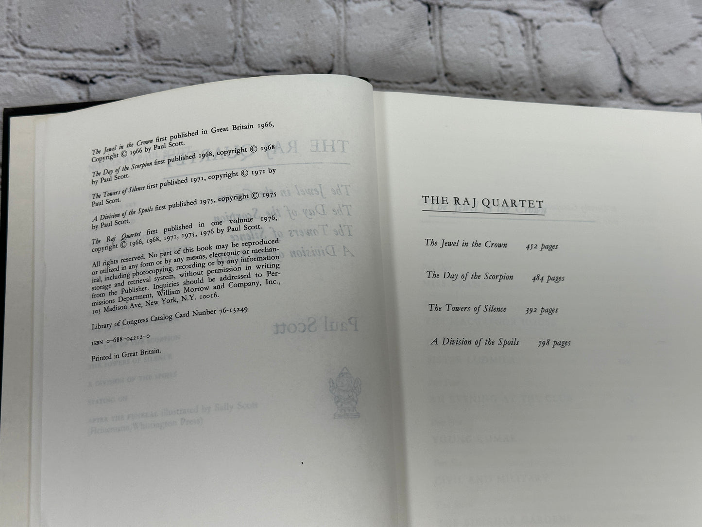 The Raj Quartet by Paul Scott [Complete in 1 Volume · 1984]