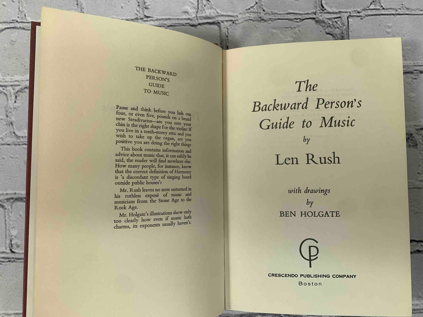 The Backward Person's Guide to music