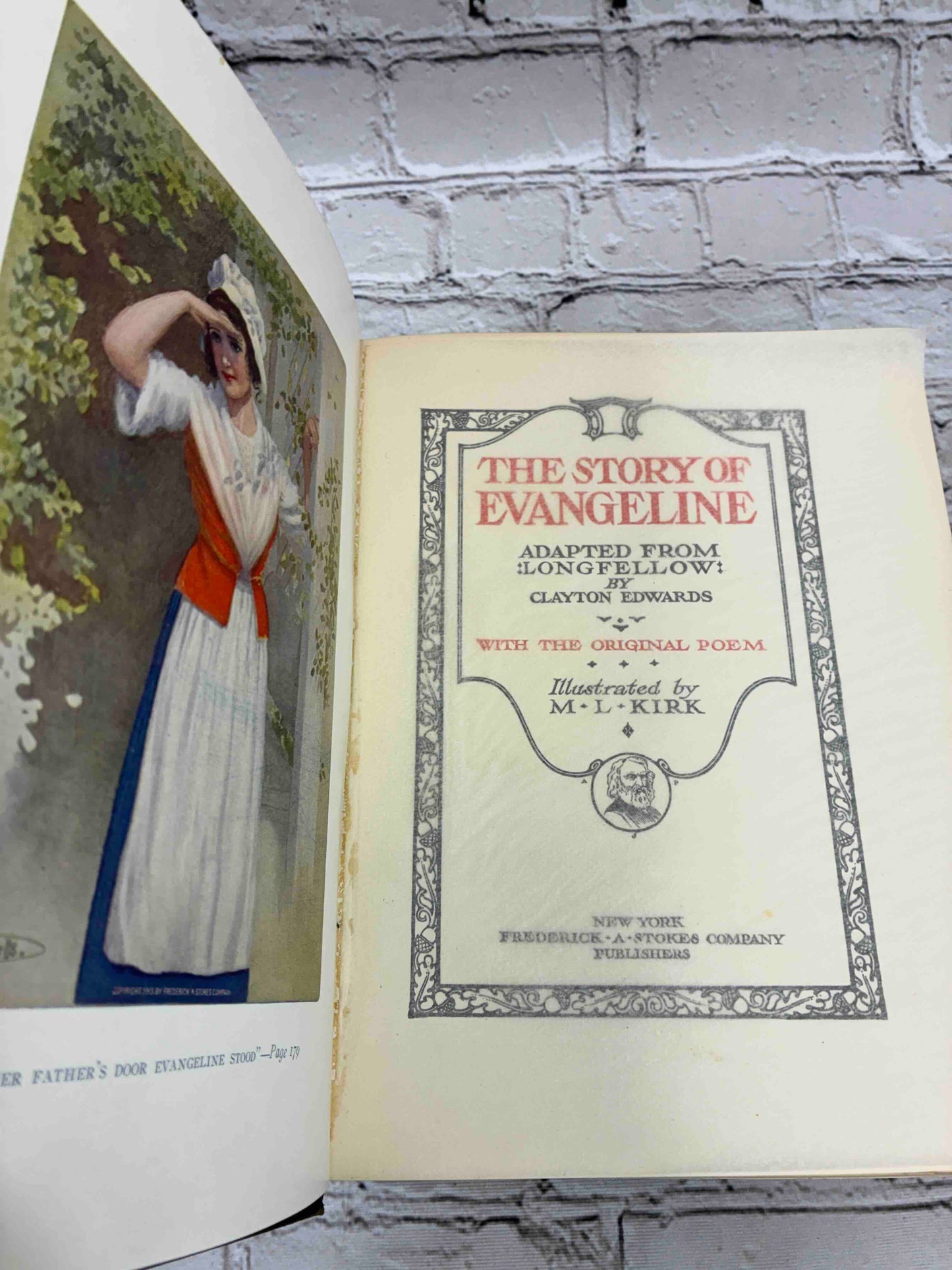 The Story of Evangeline Adapted by Longfellow