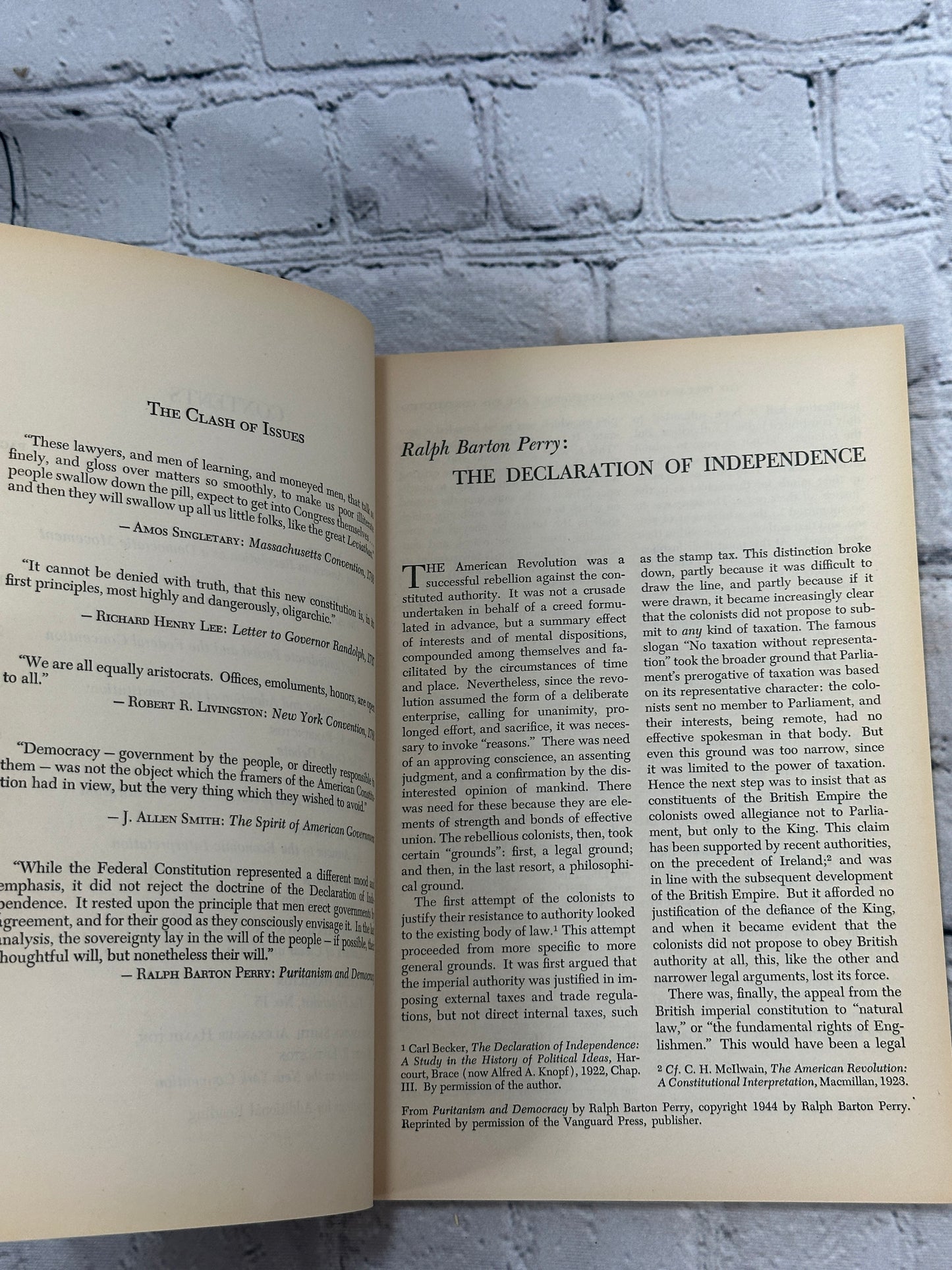 The Declaration of Independence Problems in American Civ. [Revised Ed. · 1966]