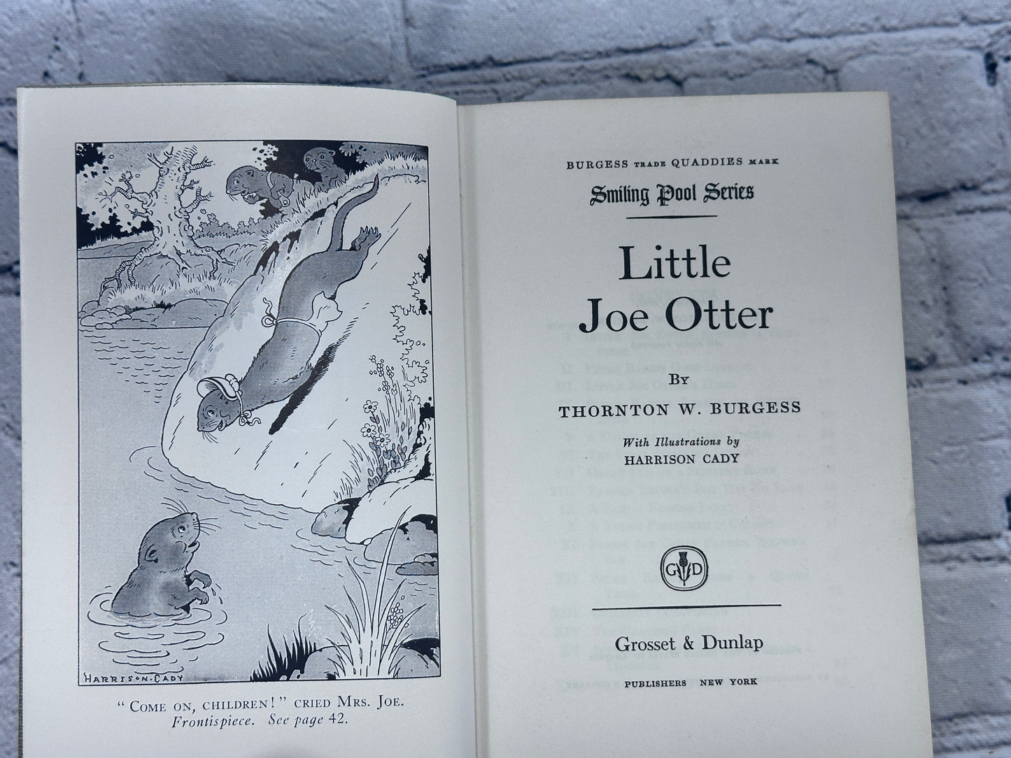 Little Joe Otter by Thornton Burgess [Signed · Smiling Pool Series · 1925]