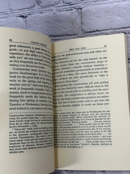 Tally's Corner: A Study of Negro Streetcorner Men by Elliot Liebow [1967]