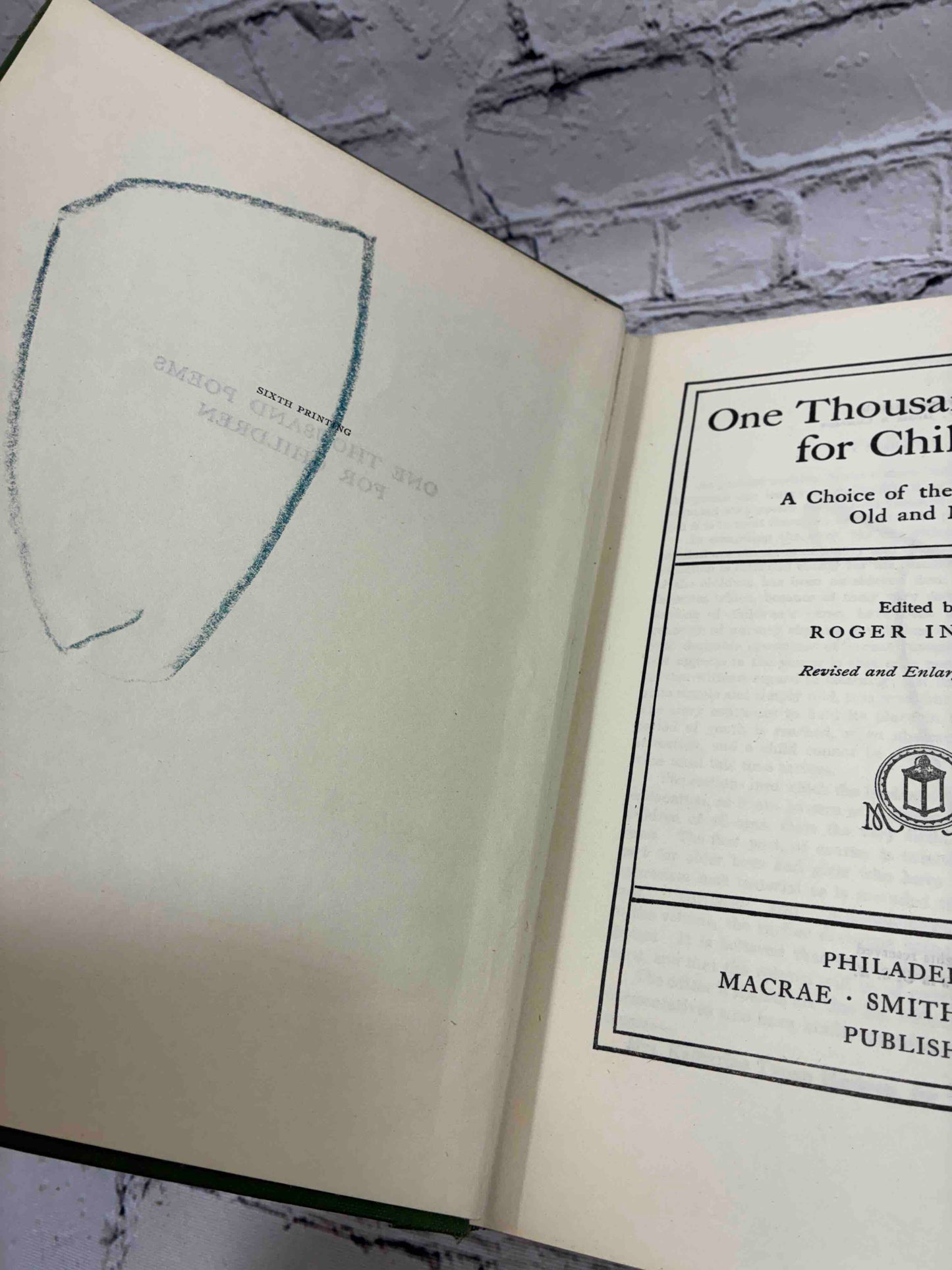 One Thousand Poems for Children