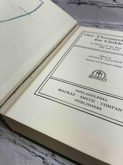 One Thousand Poems for Children