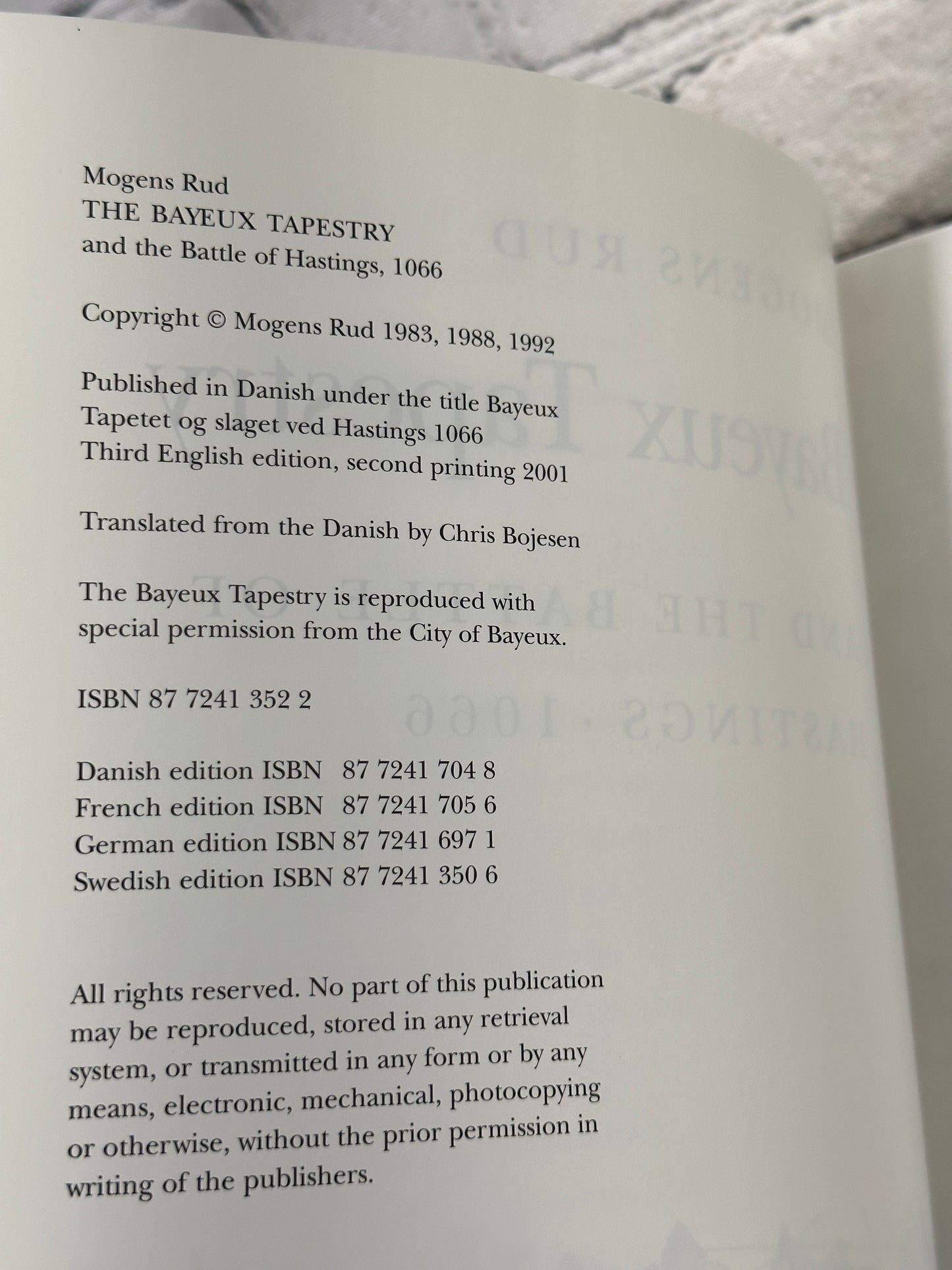 The Bayeux Tapestry: And the Battle of Hastings..by Mogens Rud [2001 · 3rd ed.]