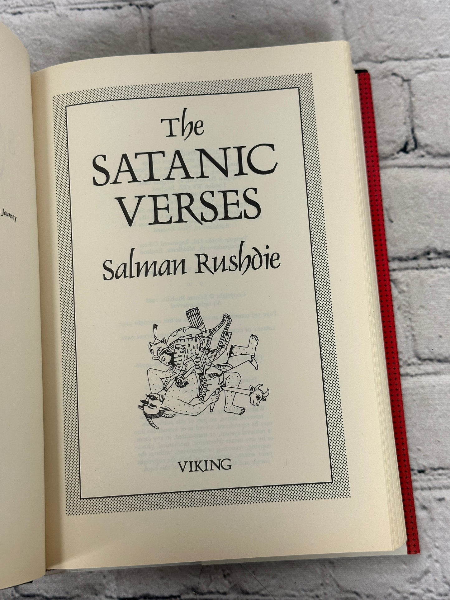 The Satanic Verses by Salman Rushdie [1989 · First Edition ]