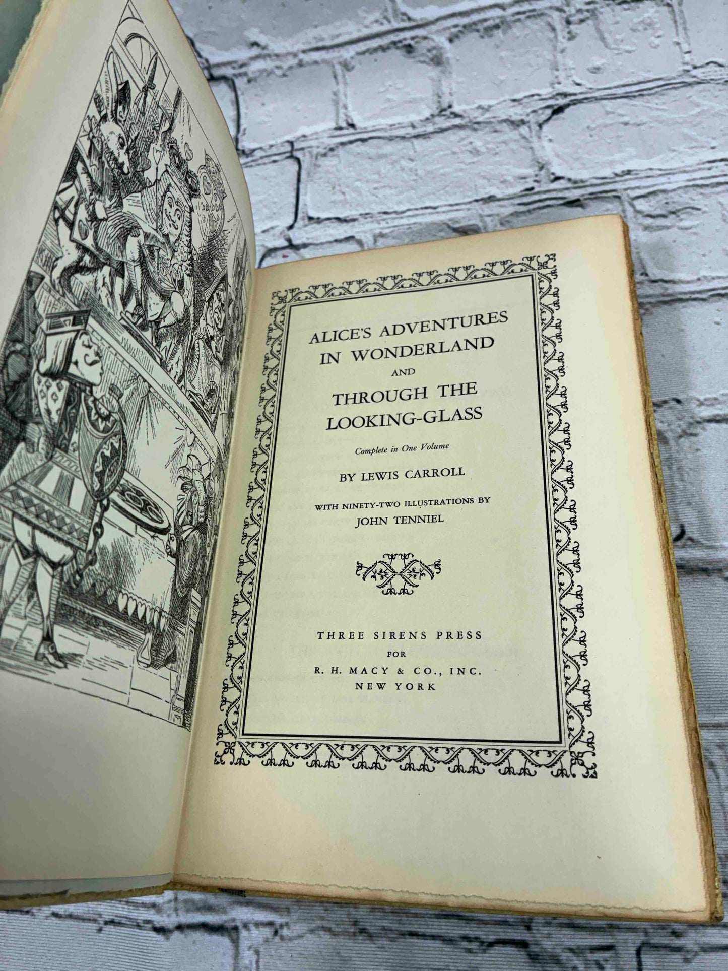 Alice's Adventures in Wonderland and Through the Looking Glass Complete in One Volume
