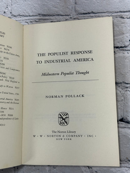 The Populist Response to Industrial America by Norman Pollack [1966]