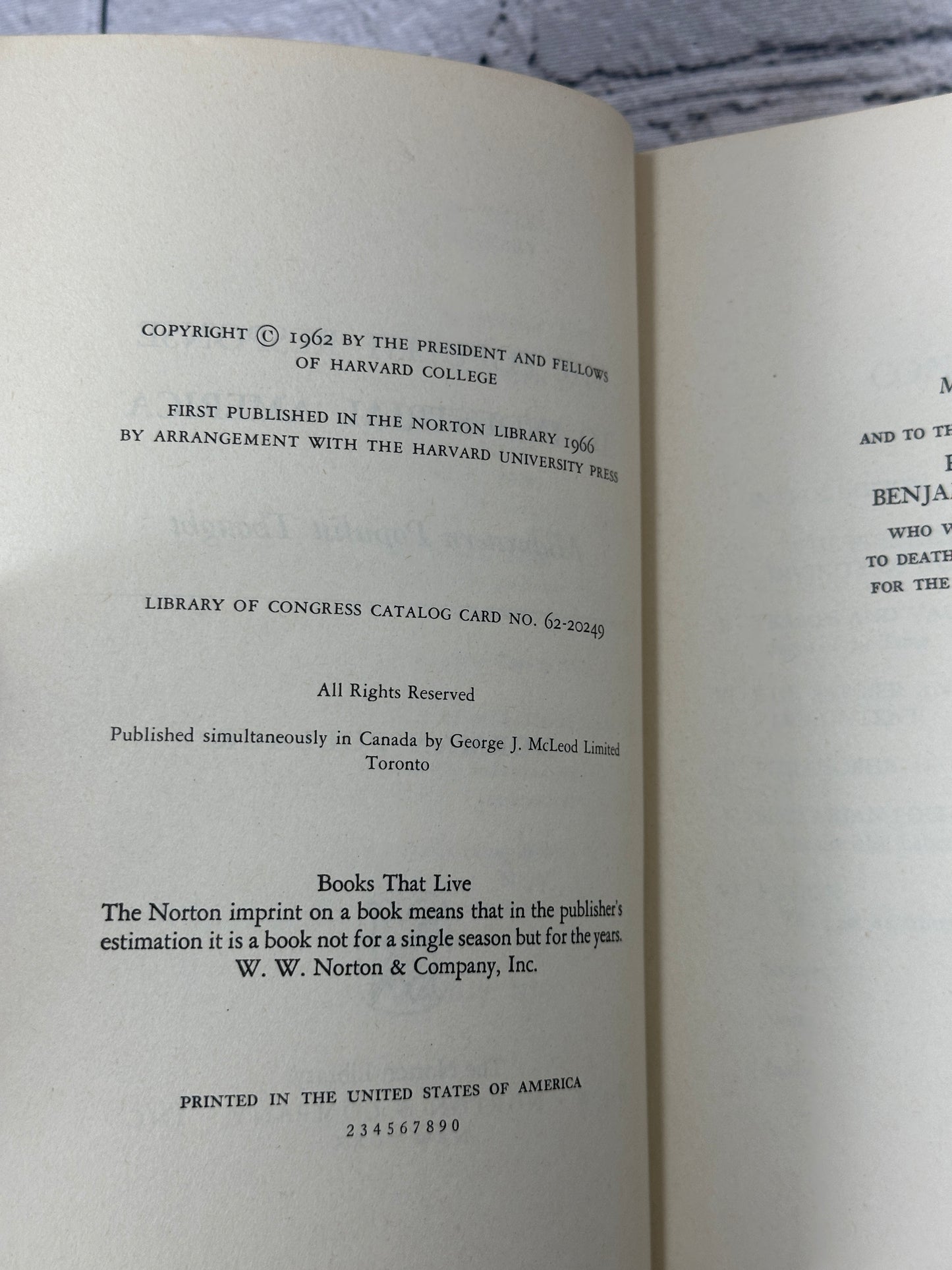 The Populist Response to Industrial America by Norman Pollack [1966]