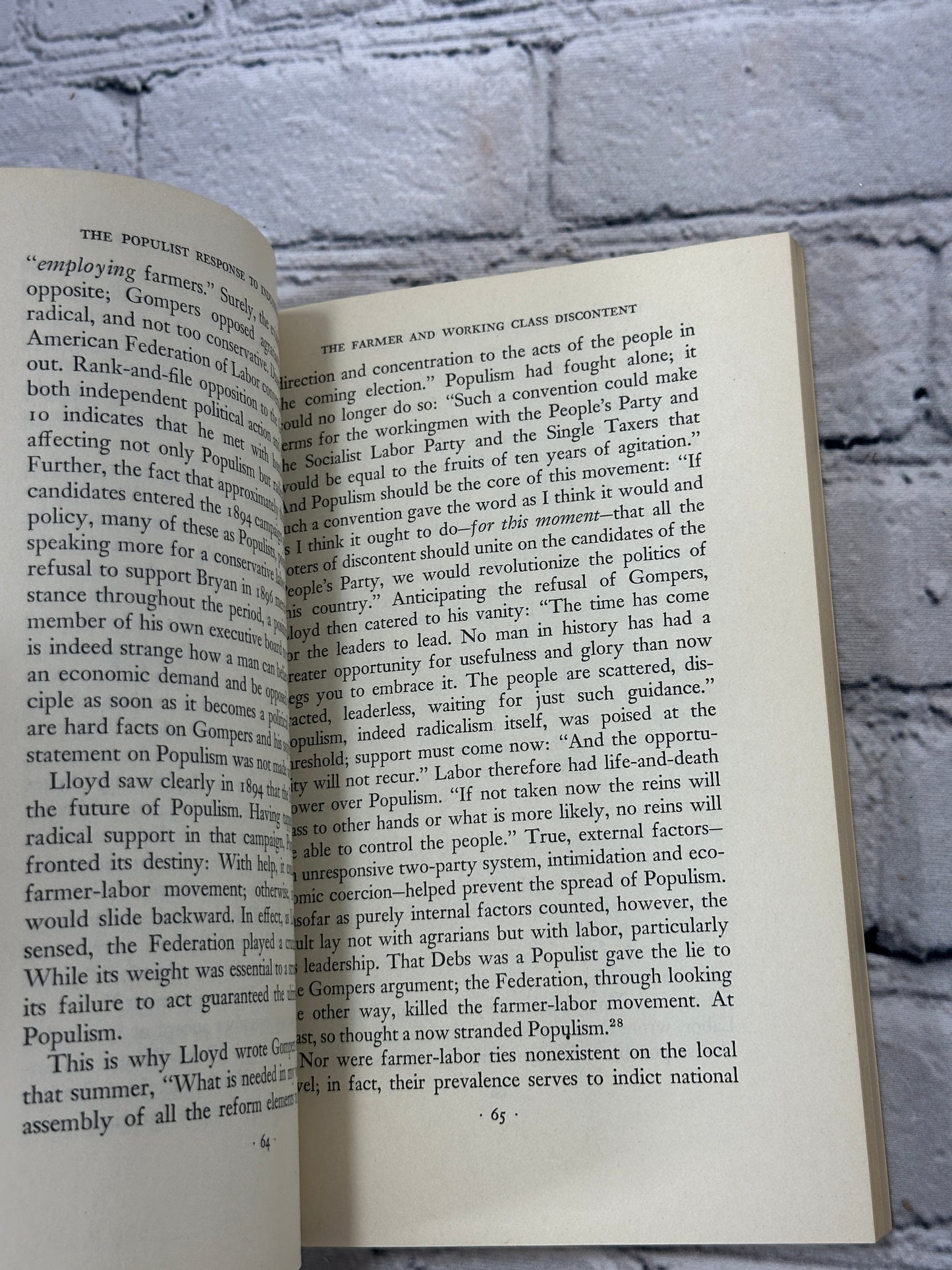 The Populist Response to Industrial America by Norman Pollack [1966]