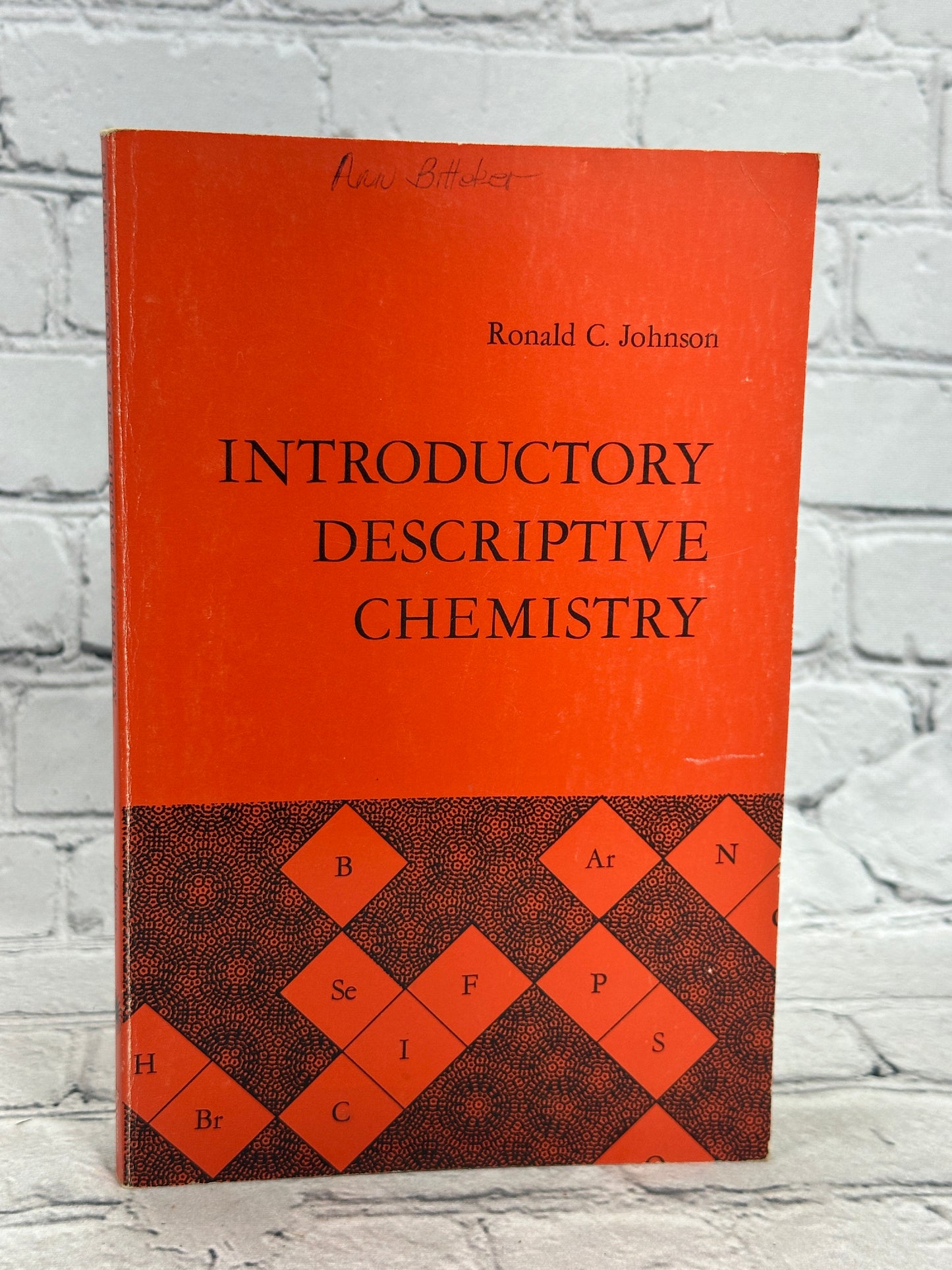 Introductory Descriptive Chemistry by Ronald C. Johnson [1966]