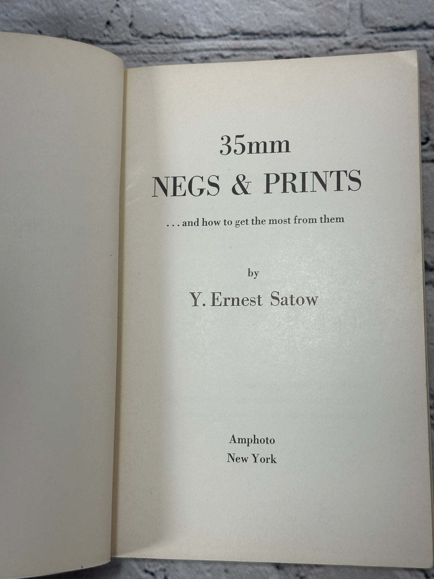 35 Mm Negs and Print by Y. Ernest Satow [1960]