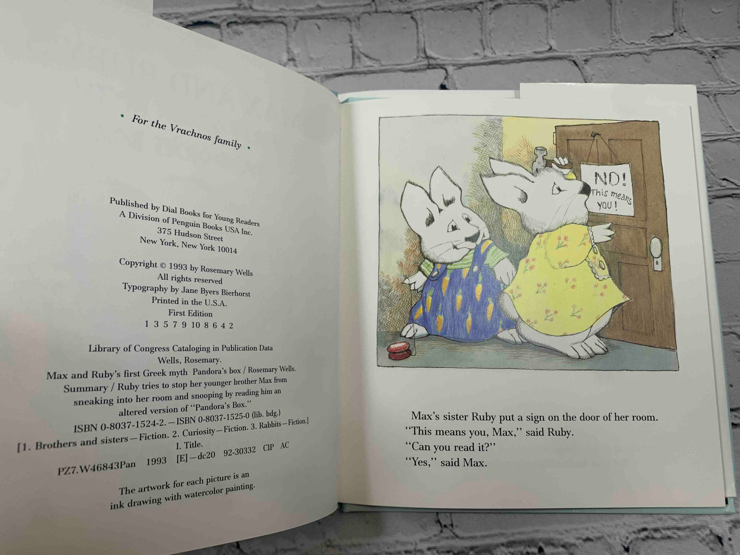 Max and Ruby's First Greek Myth: Pandora's Box