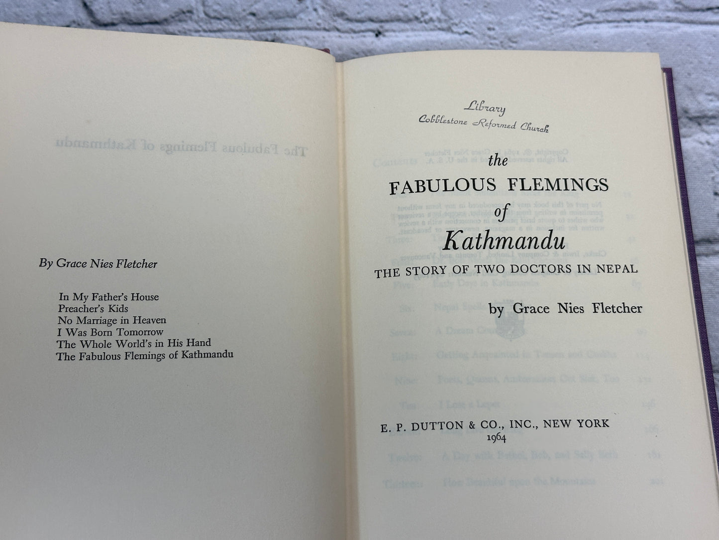 The Fabulous Flemings of Kathmandu by Grace Nies Fletcher [1964 · First Edition]