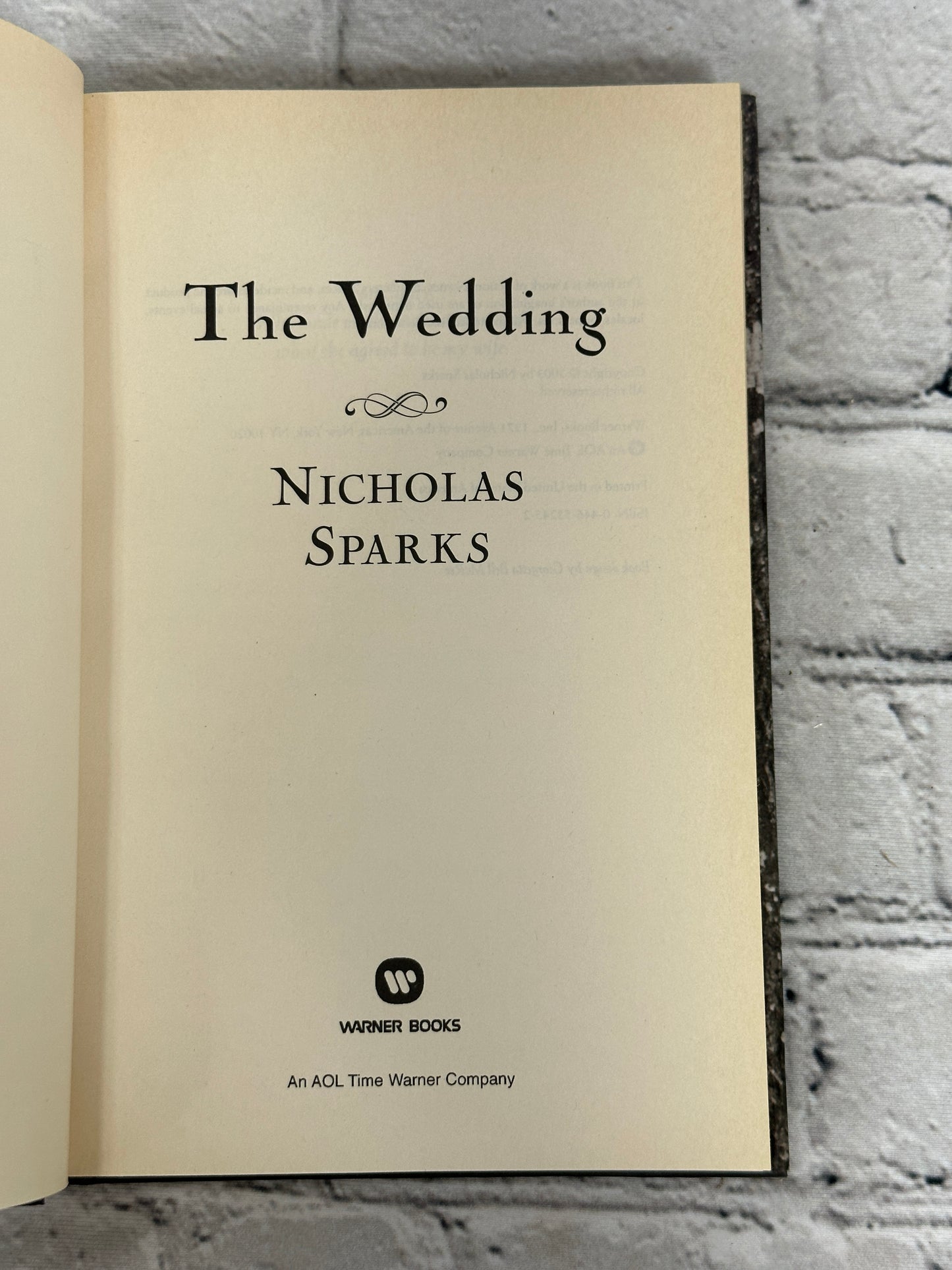 The Wedding by Nicholas Sparks [2003]