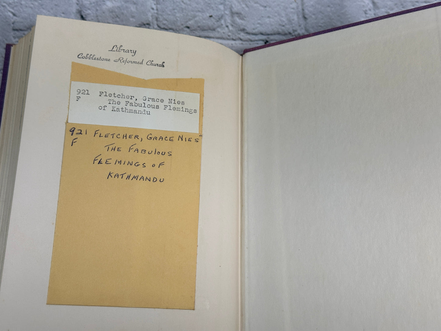 The Fabulous Flemings of Kathmandu by Grace Nies Fletcher [1964 · First Edition]