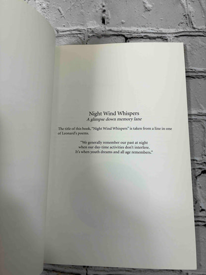Night Wind Whispers: A Glimpse Down Memory Lane (Signed)