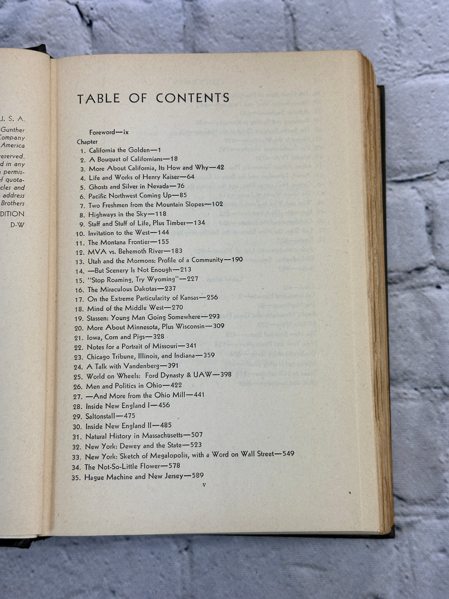 Inside USA by John Gunther [1947 · First Edition]