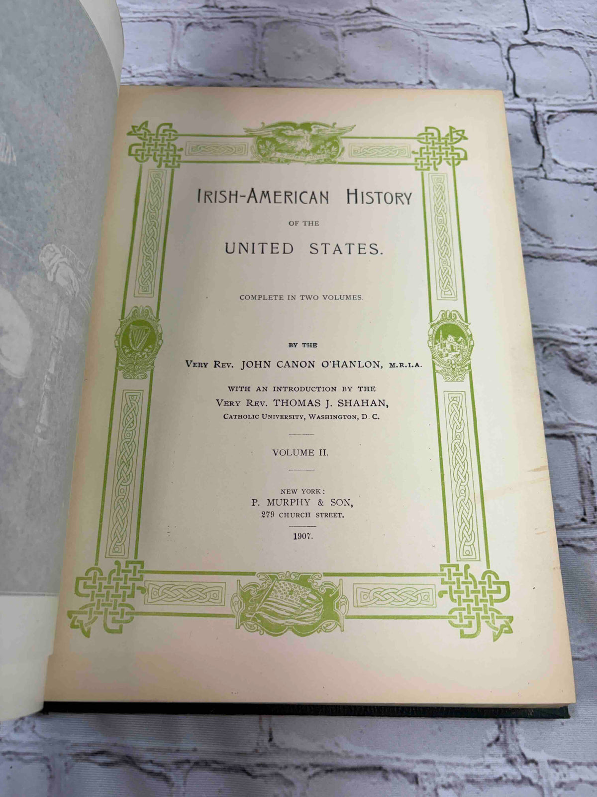 Irish American History of the United States Complete in 2 Vol.'s