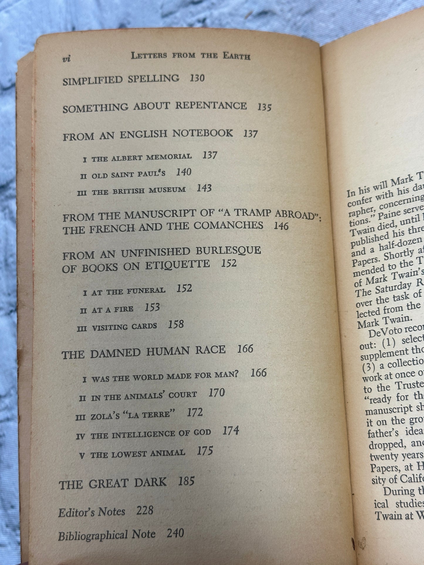 Mark Twain's Letters from the Earth [1968 · Seventh Fawcett Crest Printing]