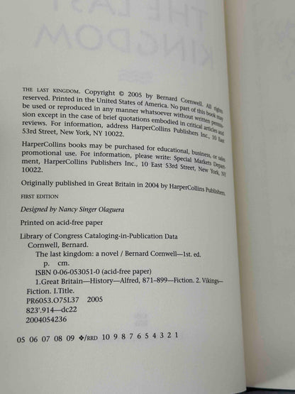 The Last Kingdom (The Saxon Chronicles Series #1)