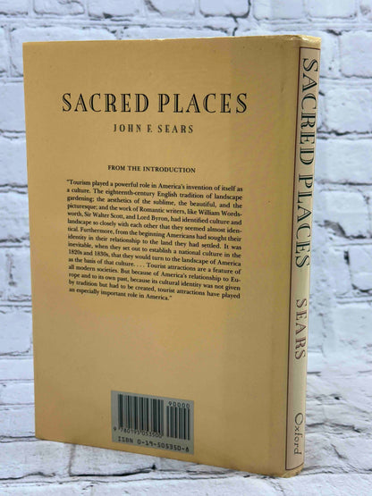 Sacred Places: American Tourist Attractions in the Nineteenth Century