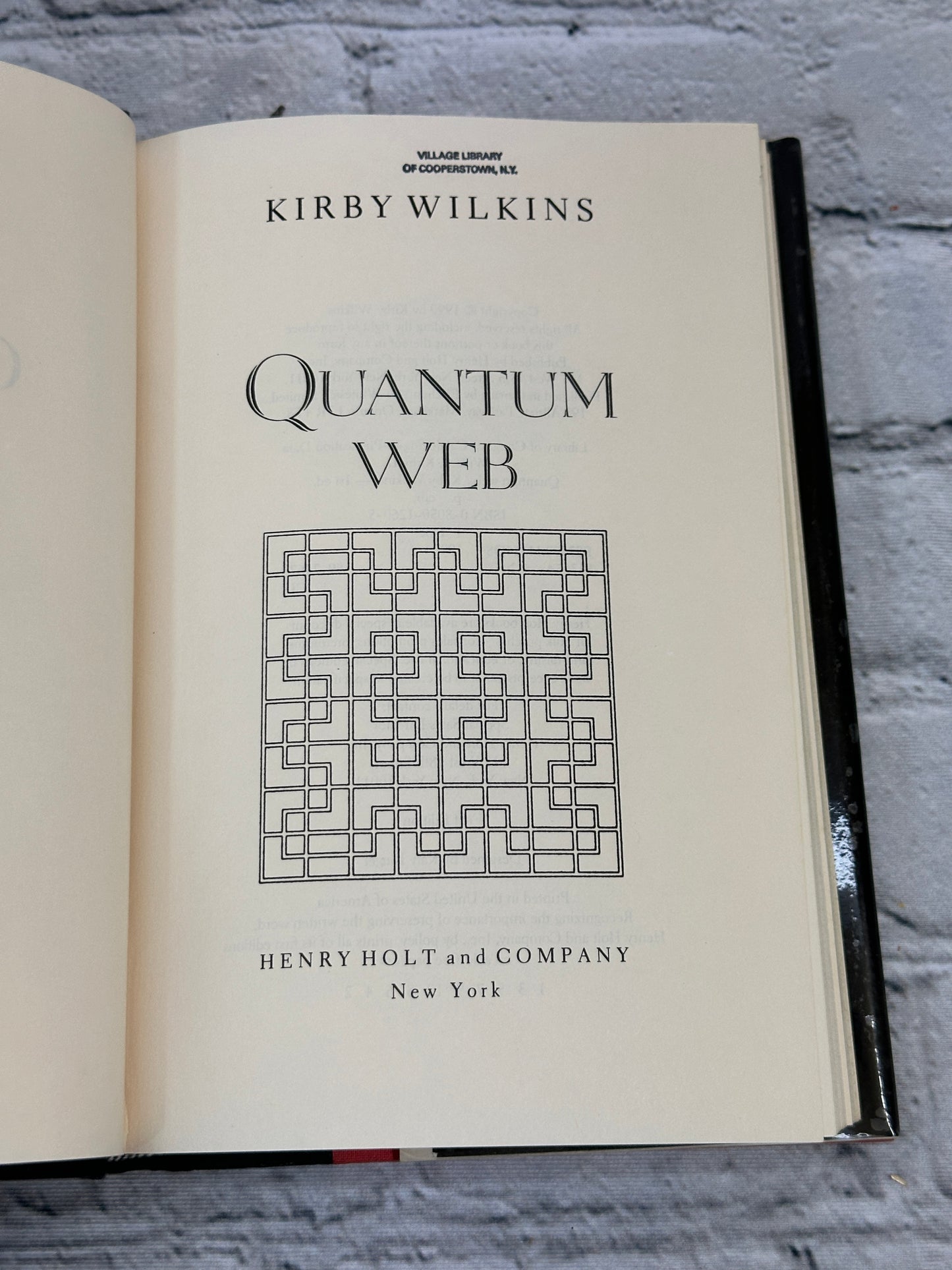 Quantum Web by Kirby Wilkins [1990 · First Edition]