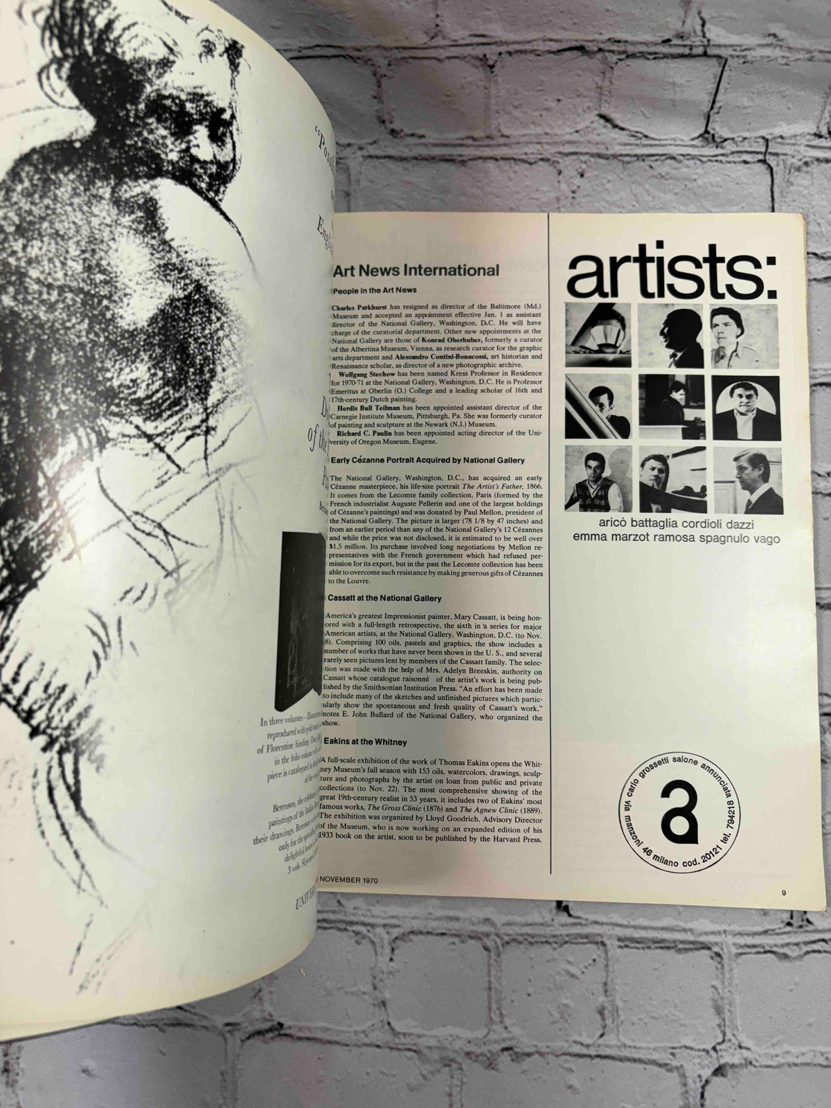 Artnews Magazine (November 1970)