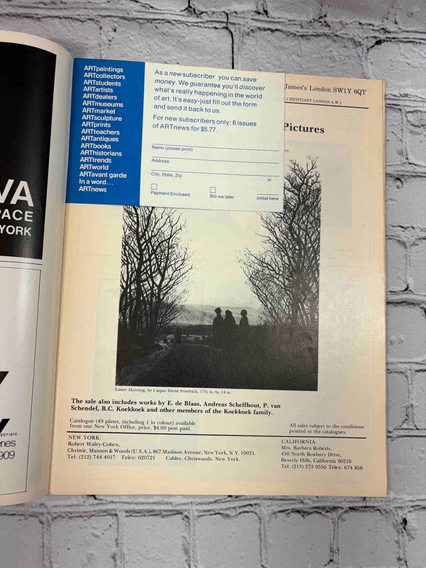 Artnews Magazine (April 1973)