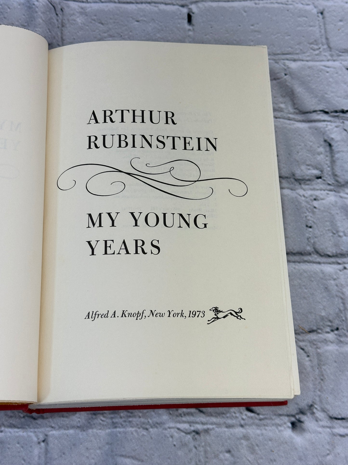 My Young Years by Arthur Rubinstein [1973 · First Edition]