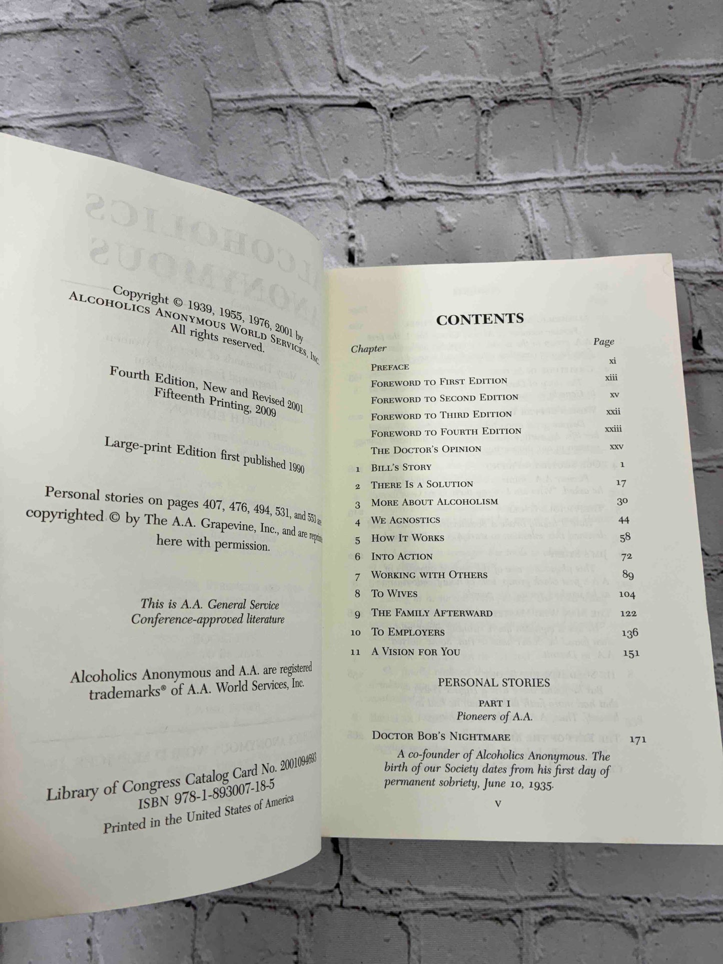 Alcoholics Anonymous Big Book