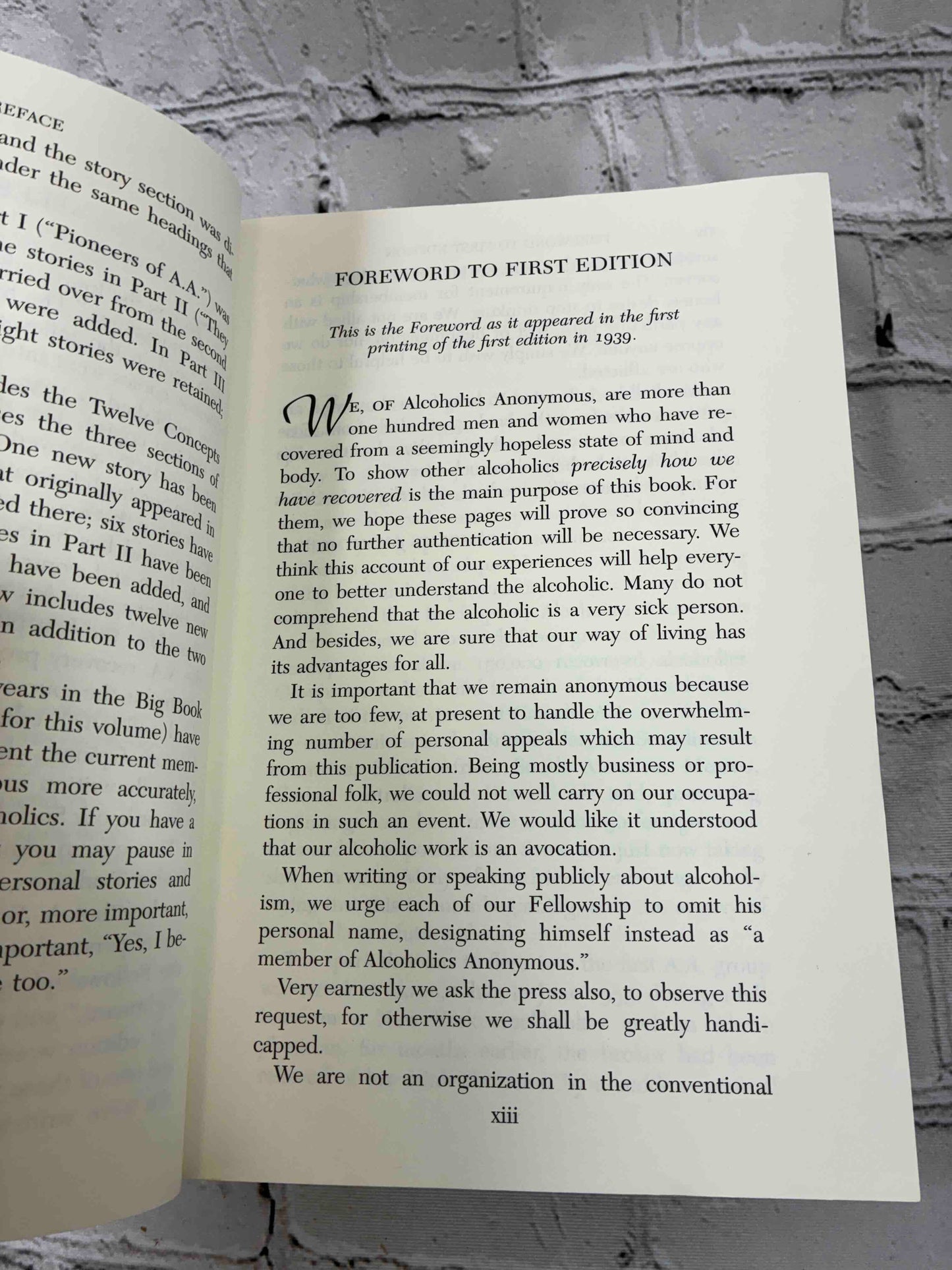Alcoholics Anonymous Big Book