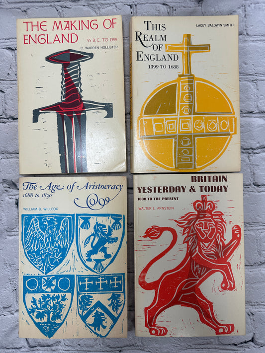 A History of England by general editor Lacey Baldwin Smith [4 Volume Set · 1966]