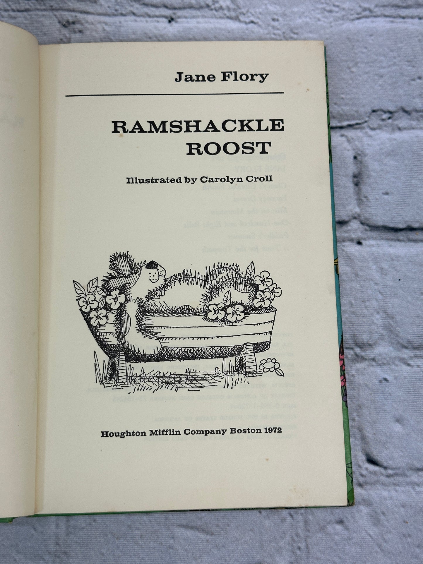 Ramshackle Roost by Jane Flory [1972 · Weekly Reader Book Club · First Edition]