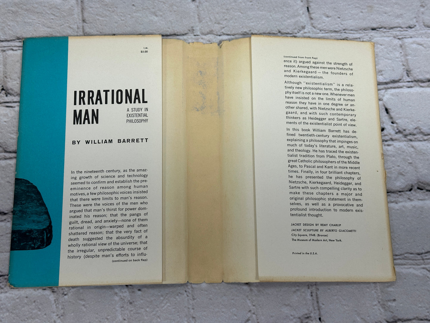 Irrational Man: A Study in Existential Philosophy by William Barrett [1958]