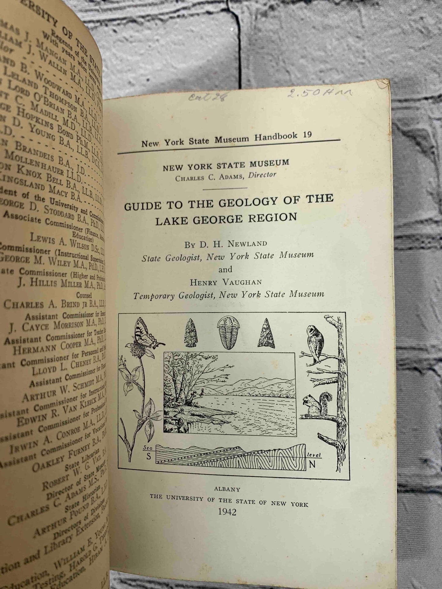 Guide to the Geology of the Lake George Region w/ Map