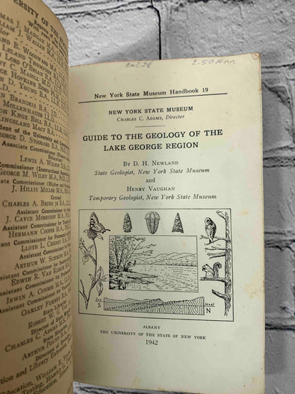 Guide to the Geology of the Lake George Region w/ Map
