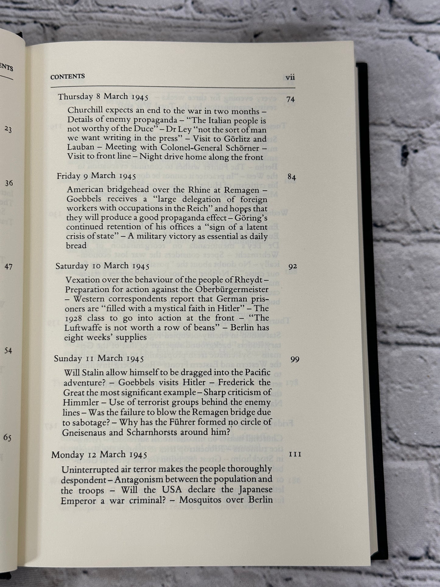 The Diaries of Joseph Goebbels: Final Entires.. ed. by Hugh Trevor-Roper [1978]