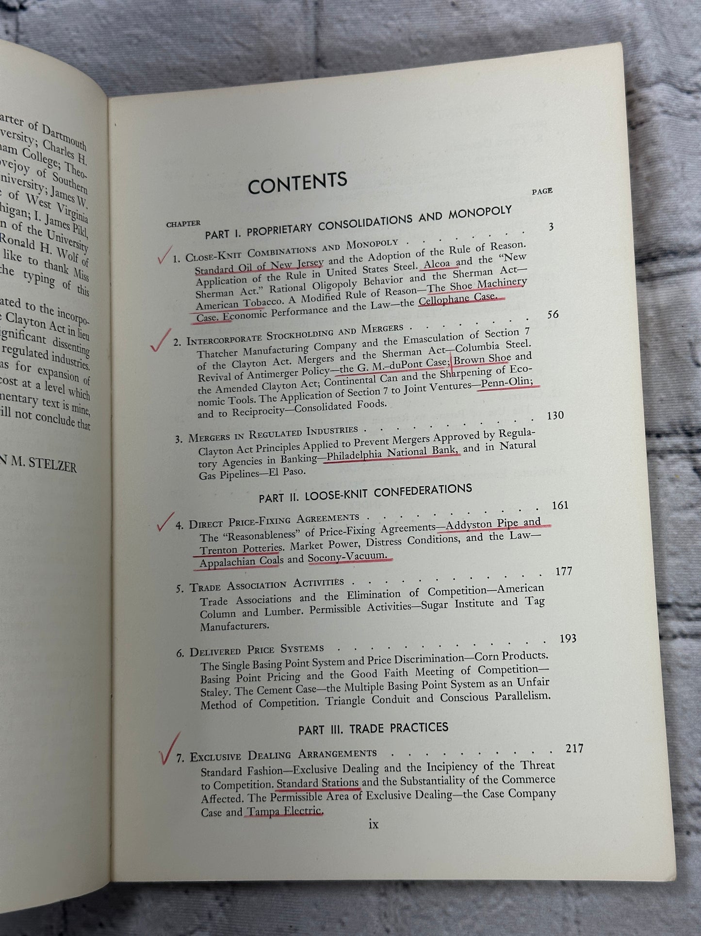 Selected Antitrust Cases  Landmark Decisions By Irwin Stelzer [1967]