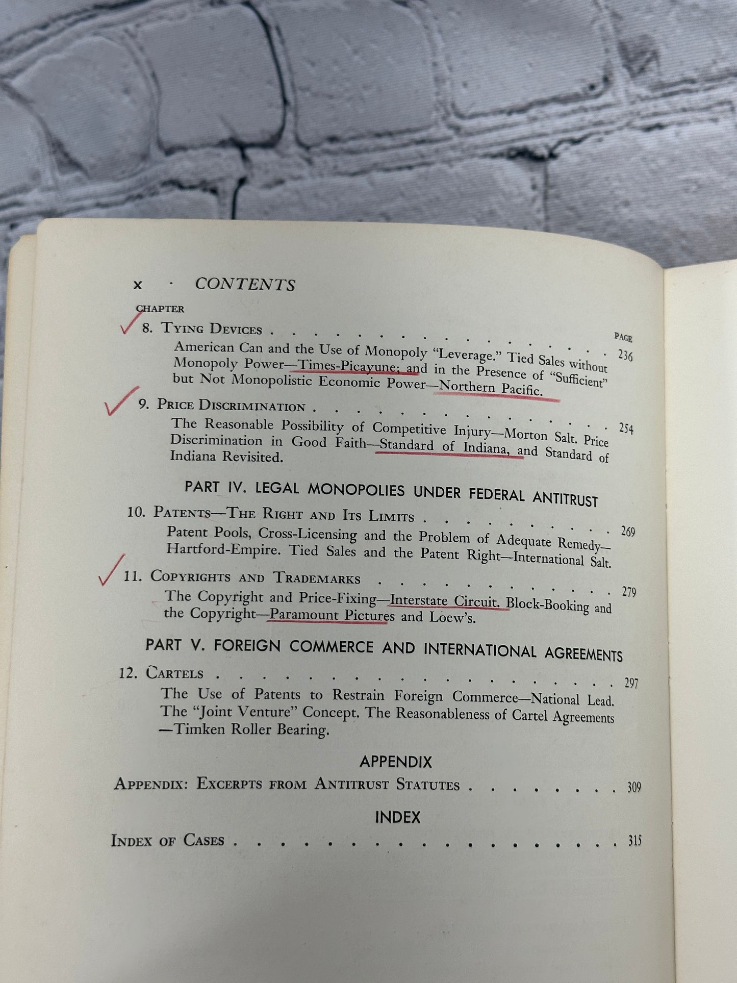 Selected Antitrust Cases  Landmark Decisions By Irwin Stelzer [1967]