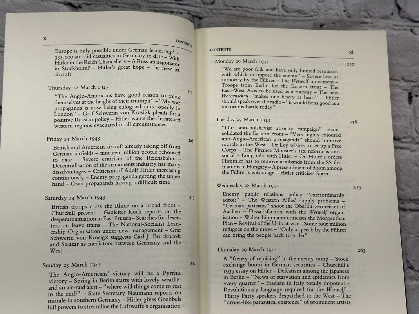 The Diaries of Joseph Goebbels: Final Entires.. ed. by Hugh Trevor-Roper [1978]