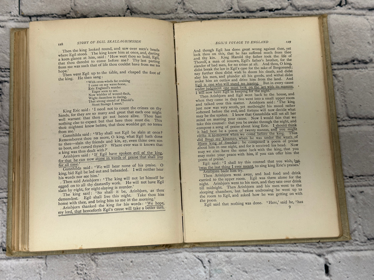 The Story Of Egil Skallagrimsson An Icelandic Family History Of Ninth And Tenth Centuries by Rev. W. C. Green [1893]