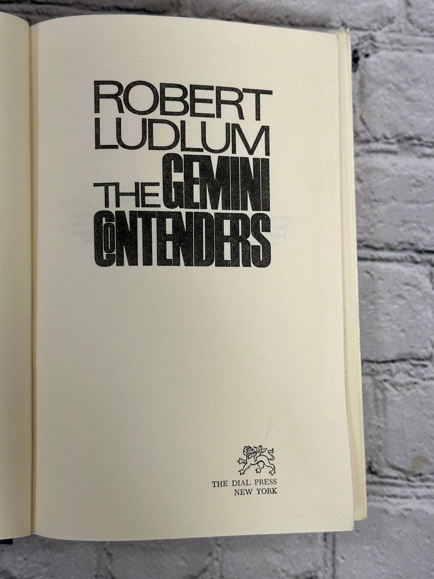 The Gemini Contenders by Robert Ludlum [1976 · Book Club Edition]