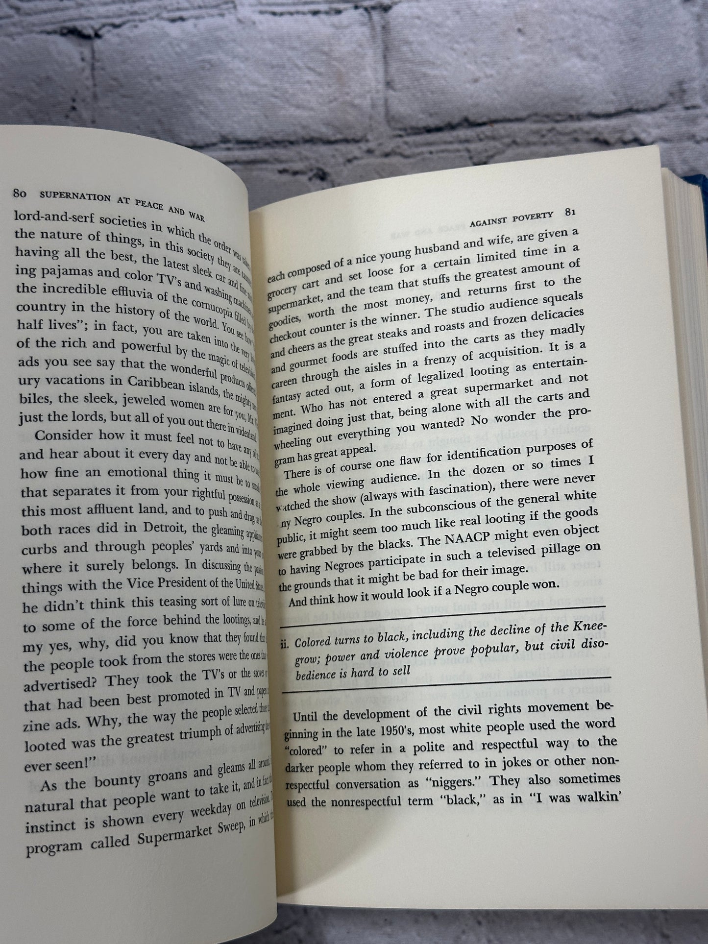 Supernation at Peace and War by Dan Wakefield [First Edition · 1968]