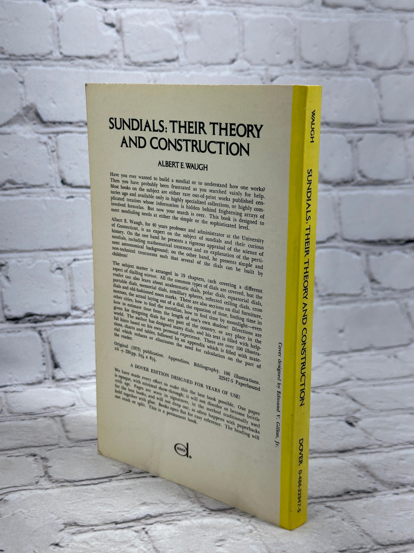 Sundials Their Theory and Construction by Albert E Waugh [1973]